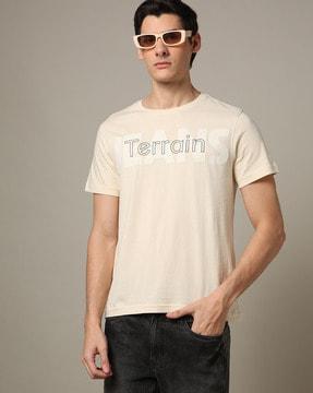 men logo print regular fit crew-neck t-shirt