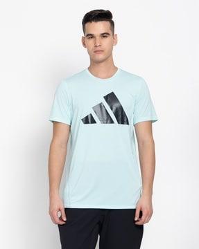 men logo print regular fit crew-neck t-shirt