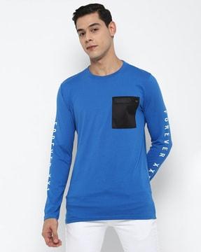 men logo print regular fit crew-neck t-shirt