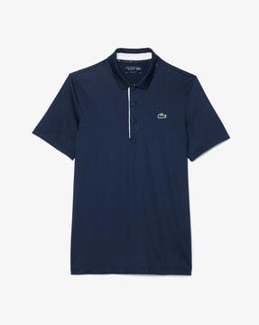 men logo print regular fit polo t-shirt