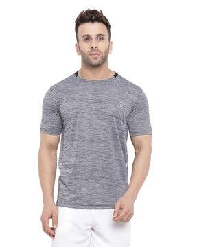 men logo print regular fit round-neck t-shirt