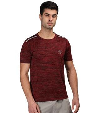 men logo print regular fit round-neck t-shirt