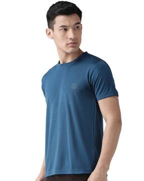 men logo print regular fit round-neck t-shirt