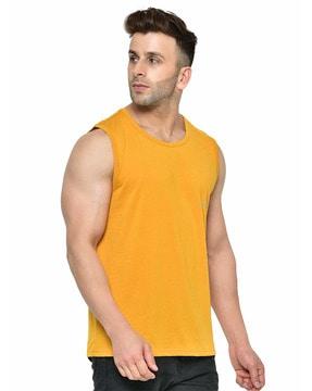 men logo print regular fit round-neck t-shirt