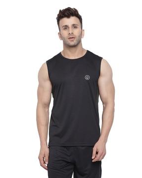 men logo print regular fit round-neck t-shirt