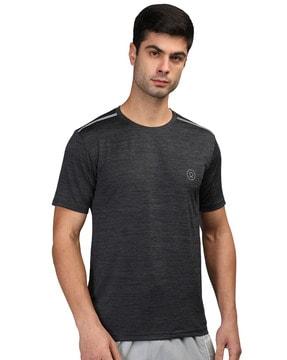 men logo print regular fit round-neck t-shirt