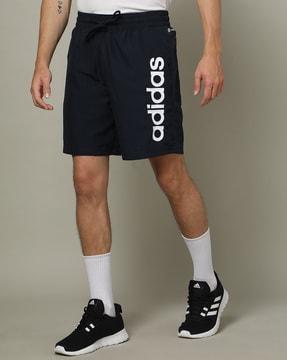 men logo print regular fit shorts