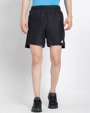 men logo print regular fit shorts