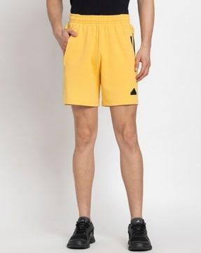 men logo print regular fit shorts