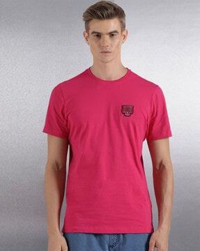 men logo print regular fit t-shirt