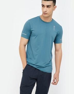 men logo print regular fit t-shirt