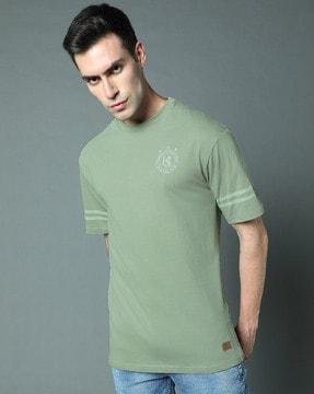 men logo print relaxed fit crew-neck t-shirt