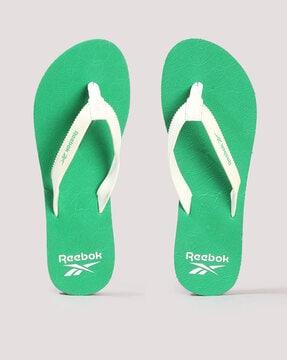 men logo print sansa flip-flops