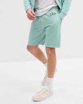 men logo print shorts