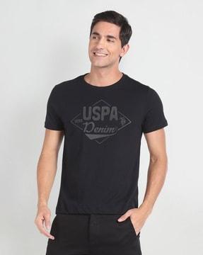 men logo print slim fit t-shirt