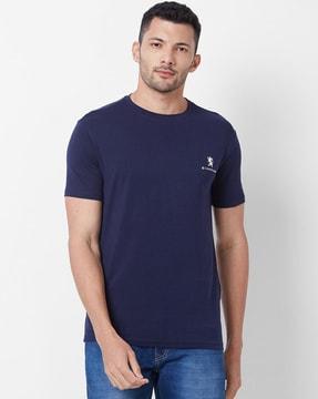 men logo print slim fit t-shirt