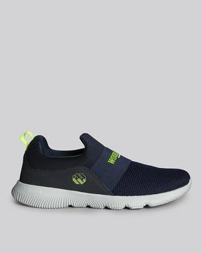 men logo print slip-on shoes