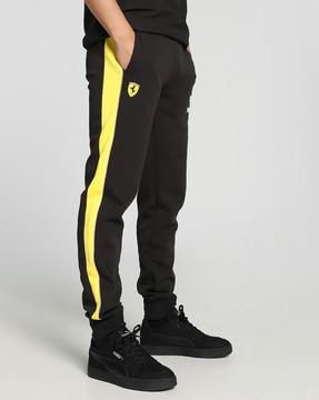 men logo print straight fit joggers