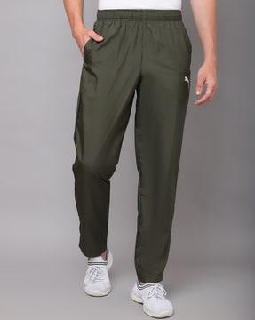 men logo print track pants