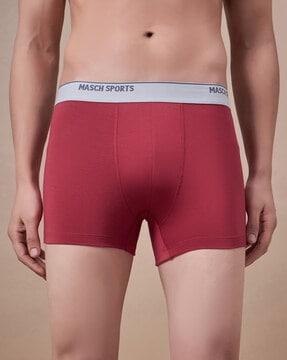 men logo print trunks with elasticated waistband