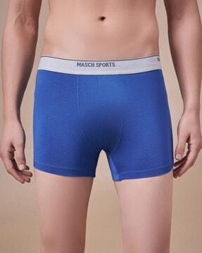 men logo print trunks with elasticated waistband