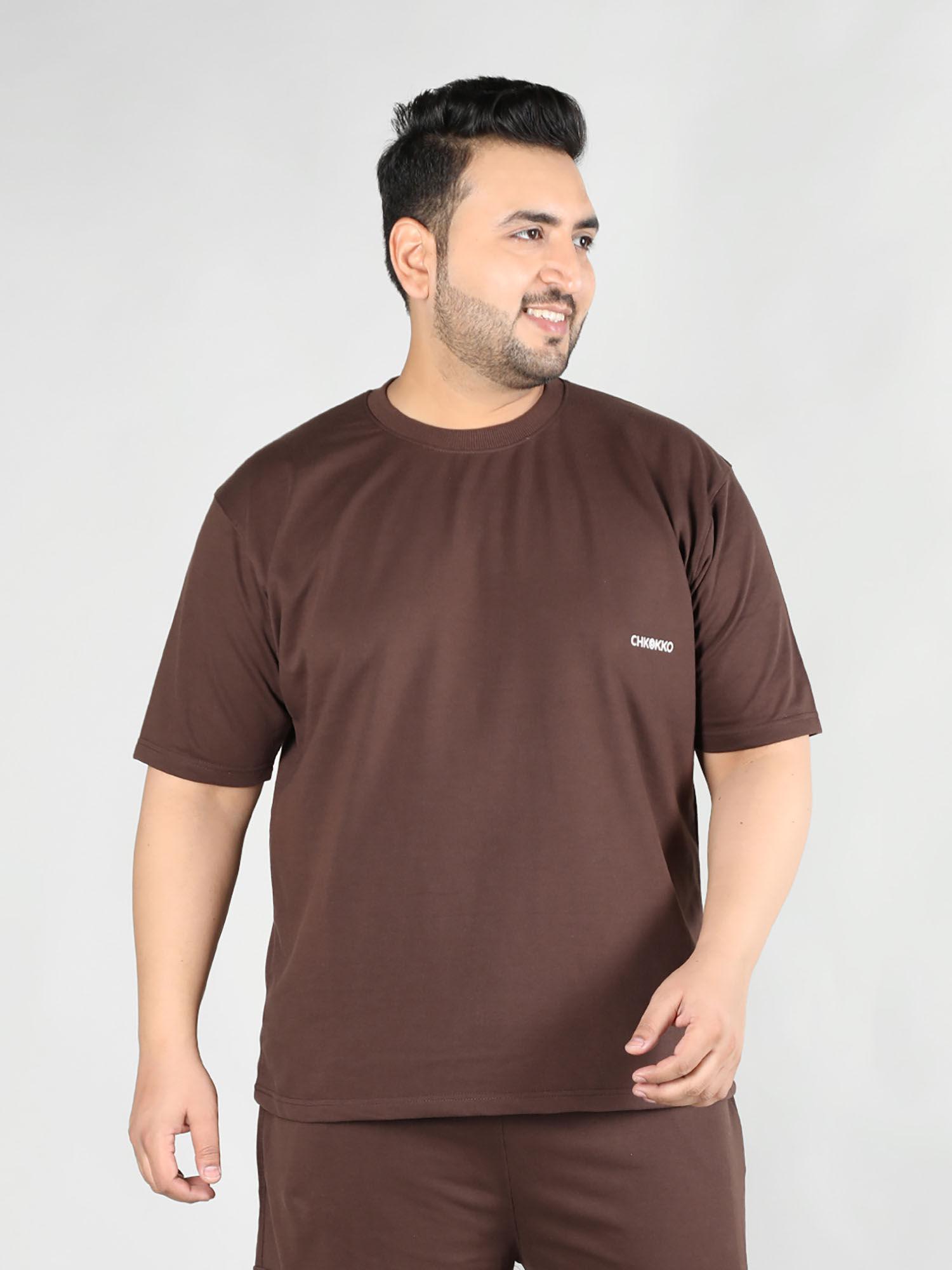 men loose fit half sleeve t-shirt