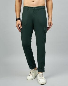 men loose fit pants with insert pockets