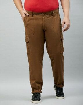 men loose fit pants with insert pockets