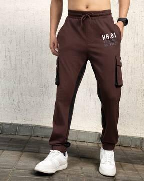 men loose flat front cargo pants