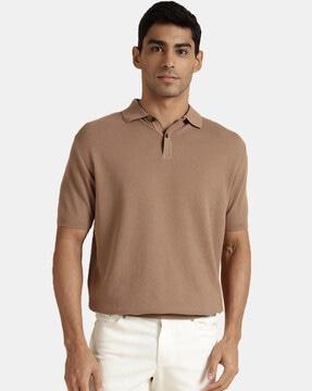 men lounge polo t-shirt with short sleeves