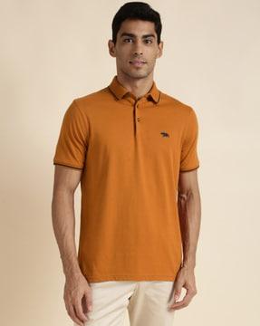 men lounge polo t-shirt with short sleeves