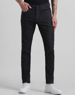 men low-rise slim jeans