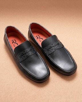 men low-top genuine leather driver loafers