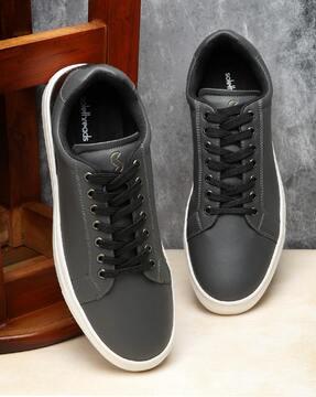 men low-top lace-up casual shoes