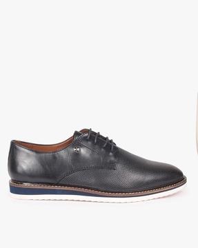 men low-top lace-up formal shoes