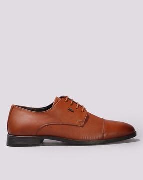 men low-top lace-up oxford shoes
