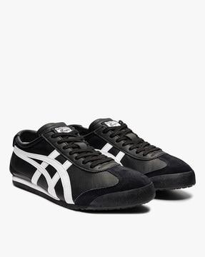 men low-top lace-up sneakers