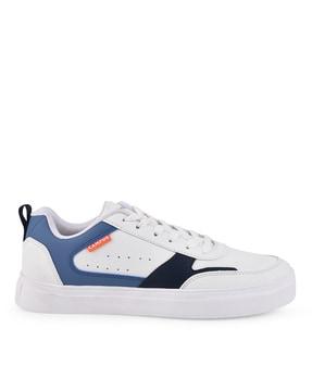 men low-top lace-up sneakers