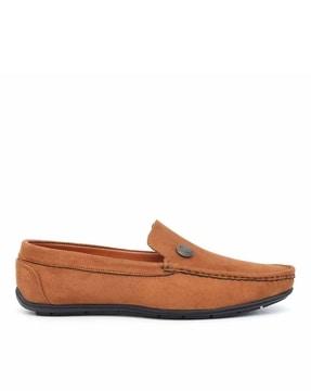 men low-top round-toe loafers