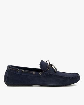 men low-top slip-on loafers