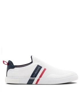 men low-top slip-on sneakers