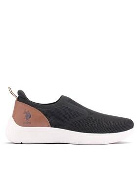 men low-top slip-on sneakers