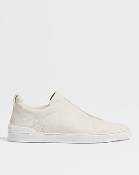 men low-top slip-on sneakers