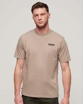 men luxury sport loose fit crew-neck t-shirt