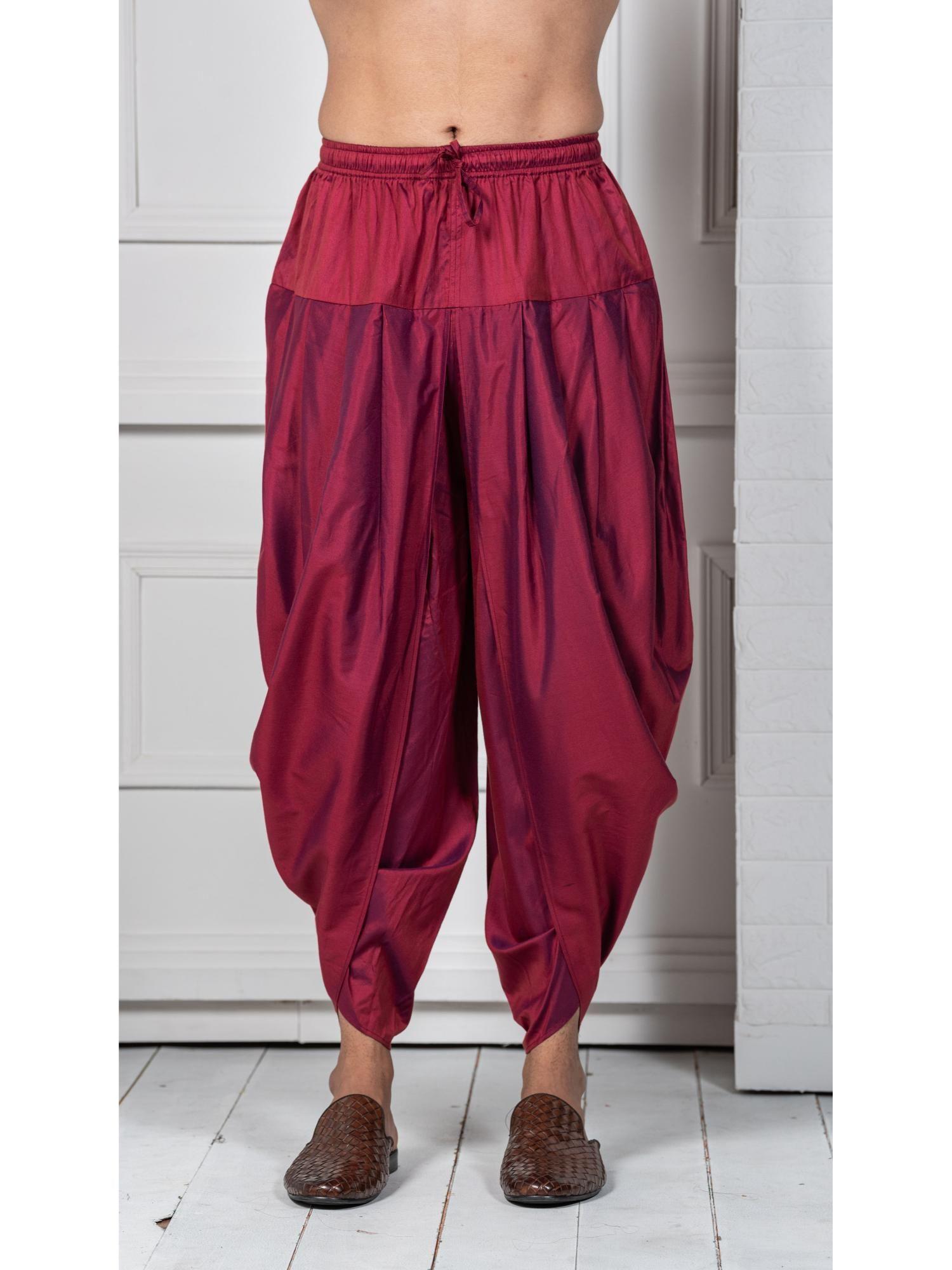 men magenta dhoti