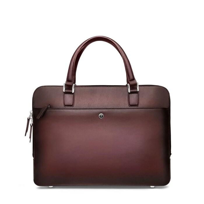 men maroon ducorium spencer 14 inch slim laptop business bag