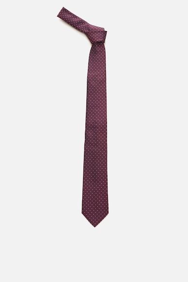men maroon embroidered tie