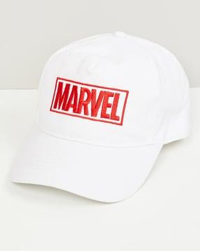 men marvel embroidered flat cap