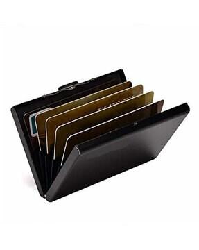 men metallic card holder