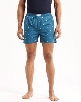 men micro print boxers